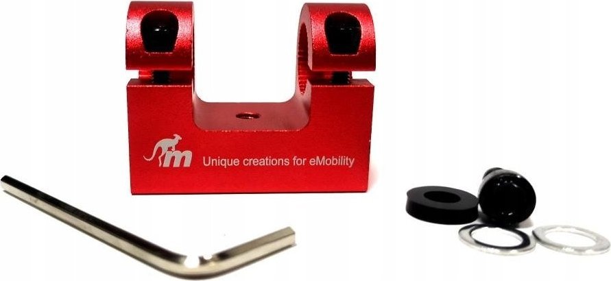 MONORIM Uchwyt Błotnika MONORIM FS adapter podkładka Xiaomi M365 / M365 PRO / PRO 2 / 1S / Essential / Mi 3 - CZERWONY