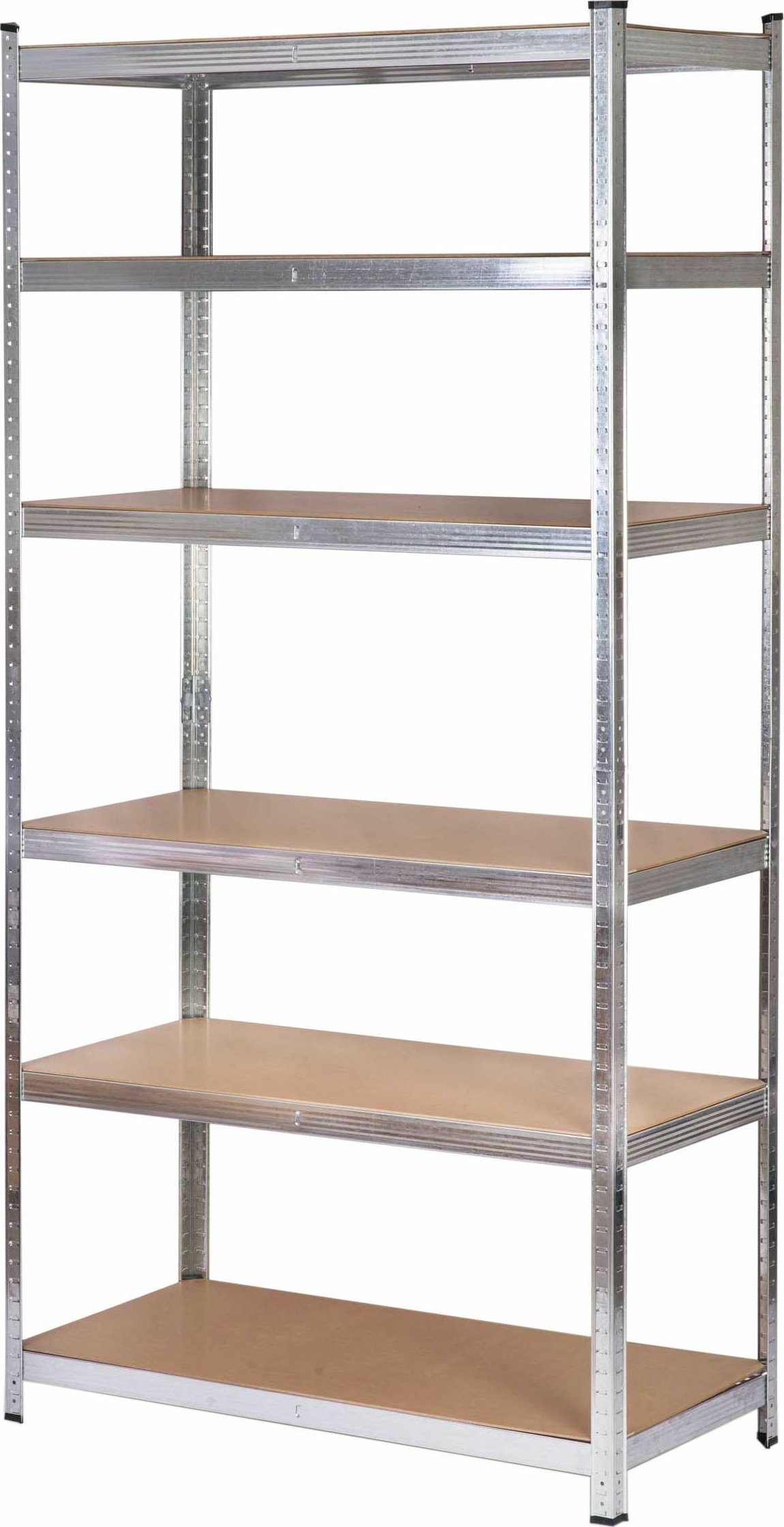 AWTools AWTOOLS REGAŁ 6 PÓŁEK 200x90x40 NOŚNOŚĆ 300kg / 6.0mm - WCISKANY SZYBKI MONTAŻ