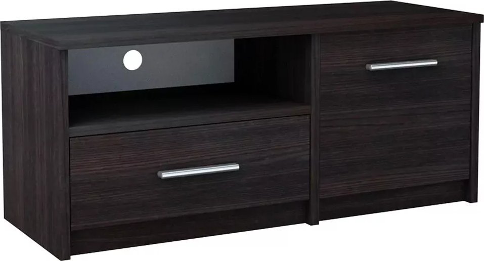Elior Szafka RTV pod telewizor z szufladą i drzwiczkami wenge - Karix
