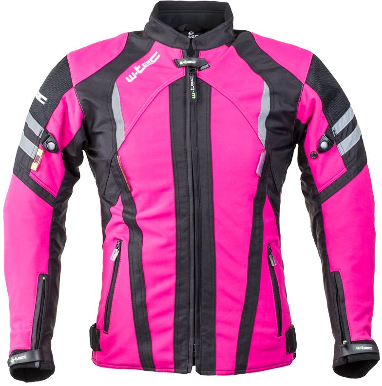 W-Tec Damska kurtka motocyklowa typu softshell W-TEC Alenalla NF-2410 Kolor czarno-różowy, Rozmiar S - 15204-S