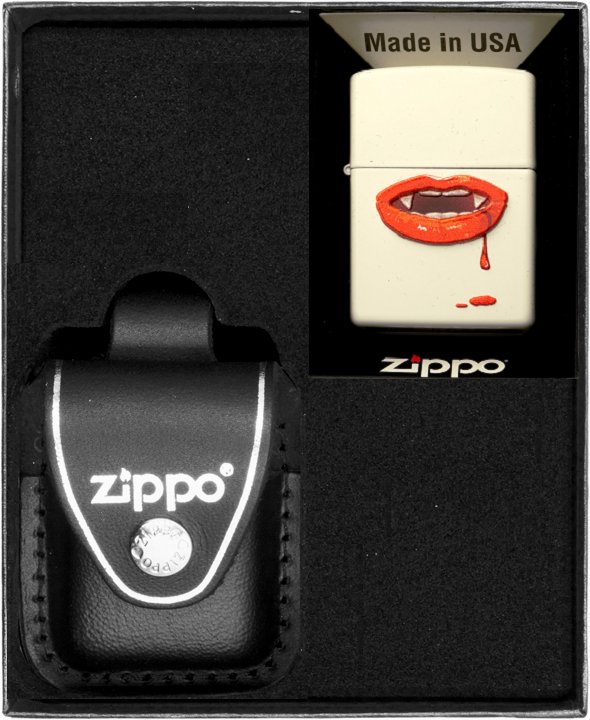 Zestaw ZIPPO Zapalniczka VAMPIRE LIPS Prezentowy No3