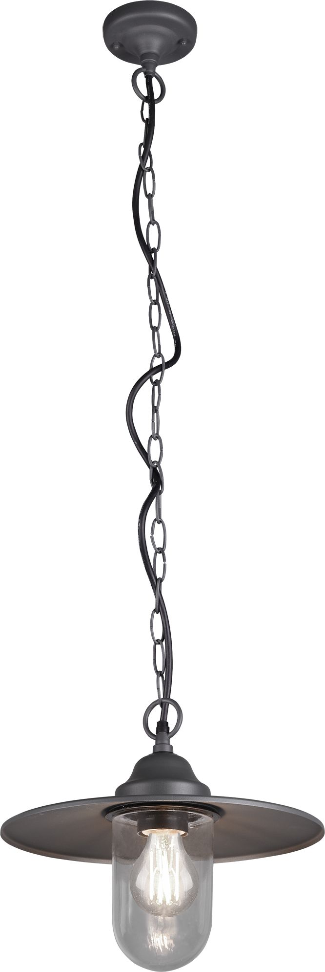Trio Lampa wisząca ogrodowa grafit Trio BRENTA 301760142