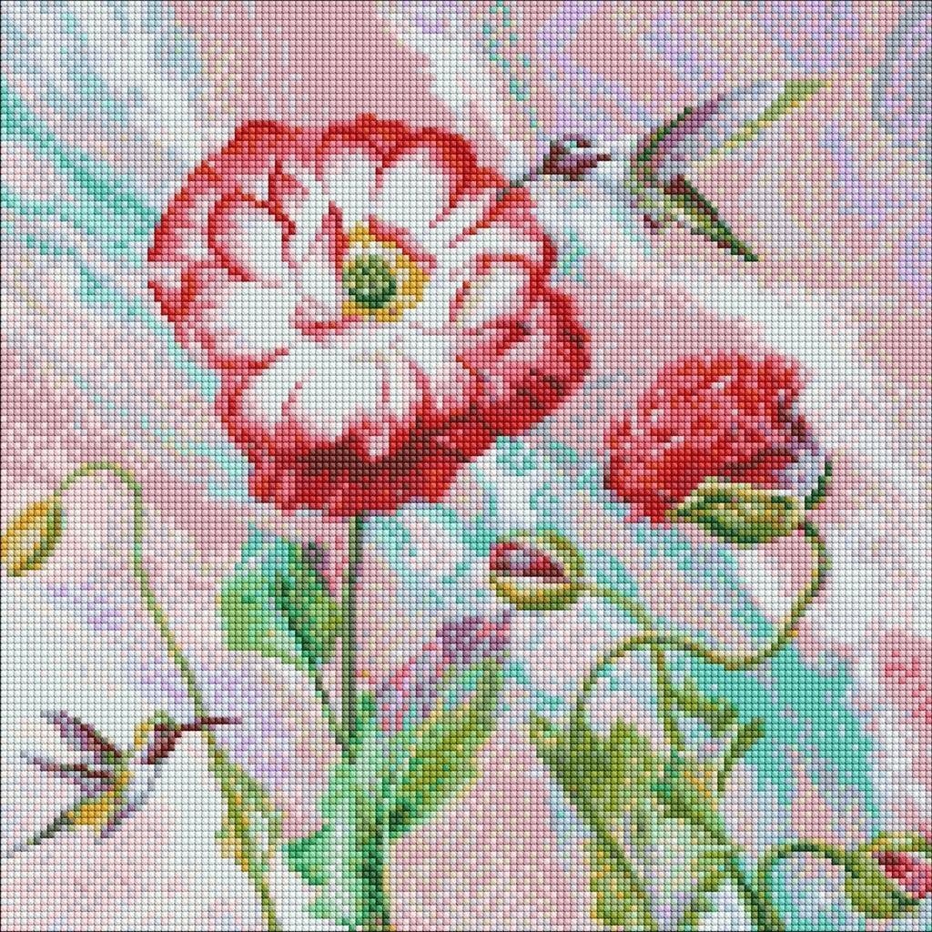 Diamentowa mozaika - Lekka etiuda 40x40cm