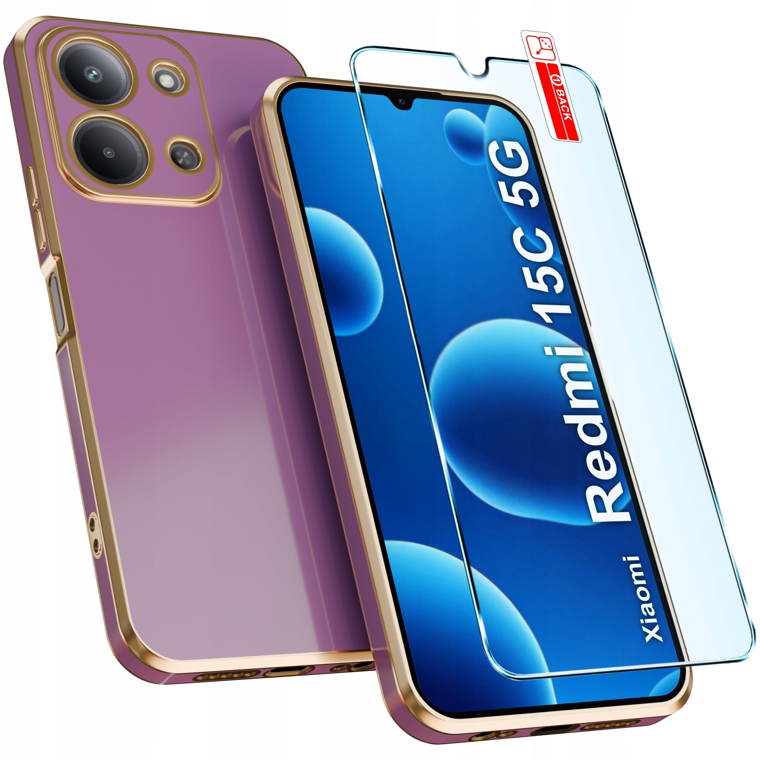 Etui do Xiaomi Redmi 15C 5G CASE ELEGANCKIE GLAMOUR SLIM + Szkło 9H