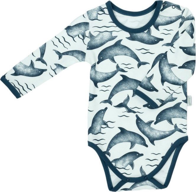 NICOL Body niemowlęce wyprawka długi rękaw Delfin Nicol 80
