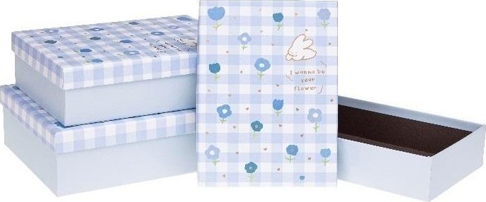 Pudełko prezentowe 3szt królik ROZETTE