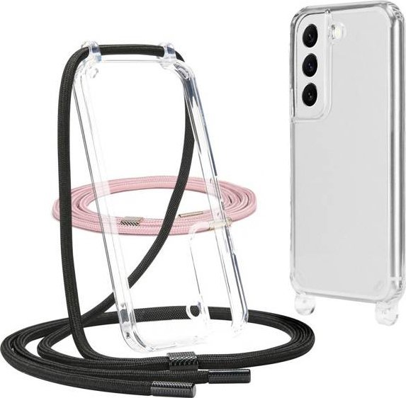 Tech-Protect TECH-PROTECT FLEXAIR CHAIN GALAXY S22 BLACK & PINK uniwersalny