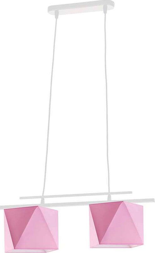 Lampa wisząca Lumes Podwójna elegancka lampa wisząca - EX292-Madrys - 18 kolorów do wyboru Różowy