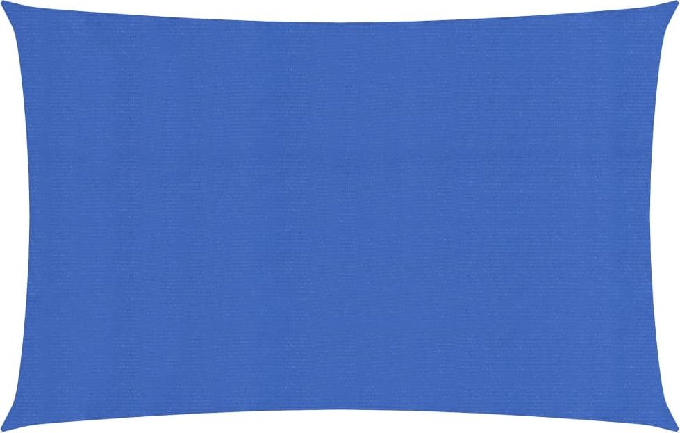 vidaXL Żagiel przeciwsłoneczny, 160 g/m, niebieski, 2,5x5 m, HDPE
