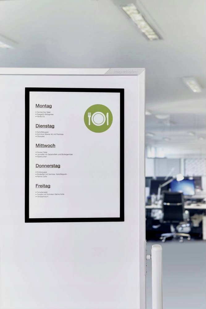 Magnetoplan Koszulka magnetyczna A3 ramka czarny 5szt