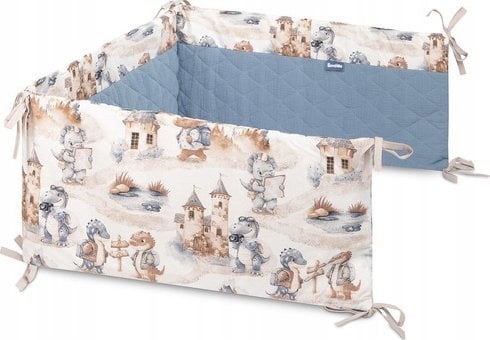 Sensillo OCHRANIACZ DO ŁÓŻECZKA MUŚLIN SMOKI JEANS