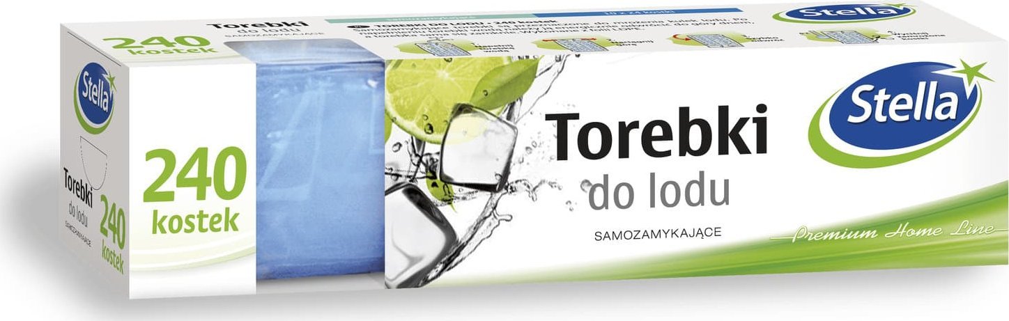 Stella Torebki do lodu 240kostek samozamykające ST1-W-0791 STELLA