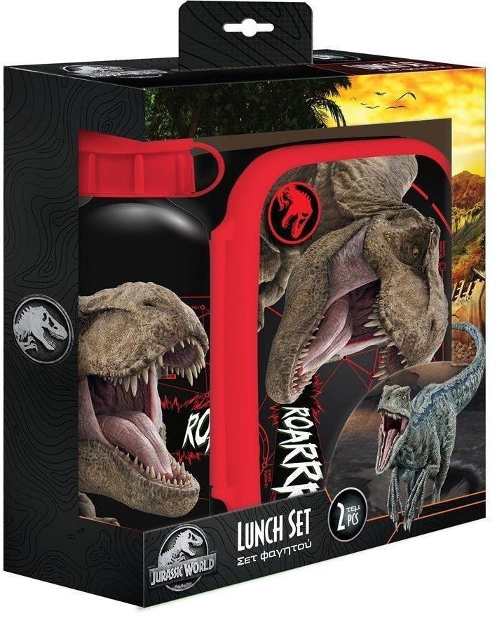 Lunchbox butelka 500ml + pudełko 800ml Jurassic EDUKAMP