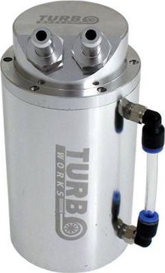 TurboWorks_F Oil catch tank 0.7L 10mm TurboWorks Silver