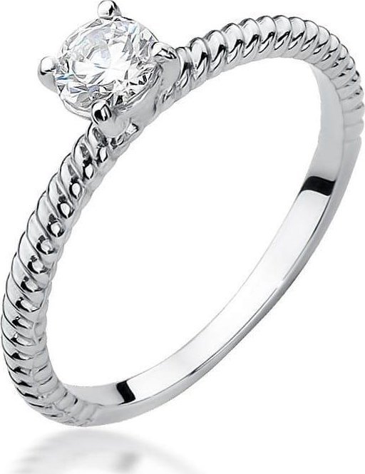 Best Diamonds złoty pierścionek z brylantem 0.30ct 13