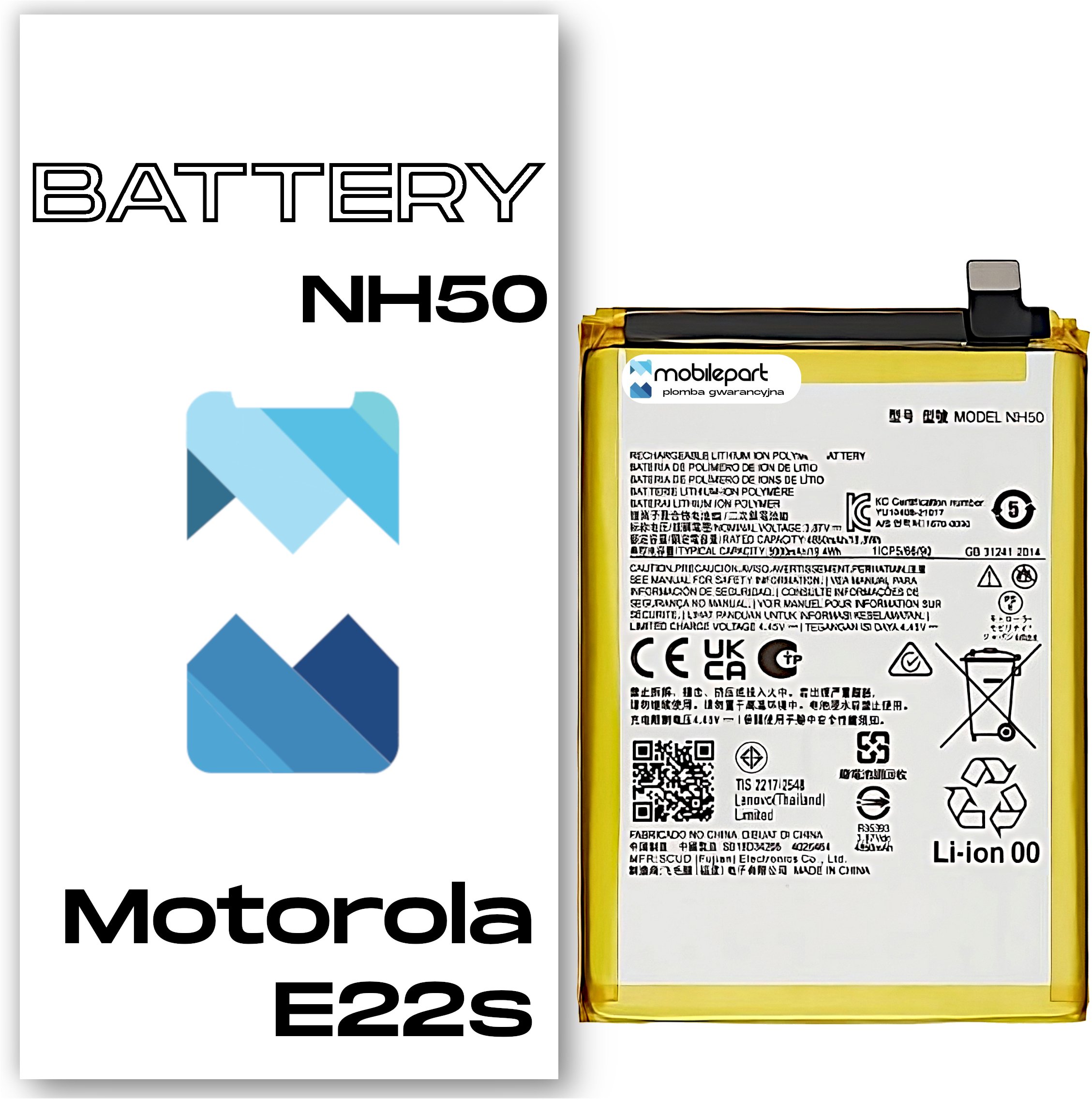 Bateria do Motorola Moto E22s XT2229 Świeżej Produkcji Nowy Akumulator NH50