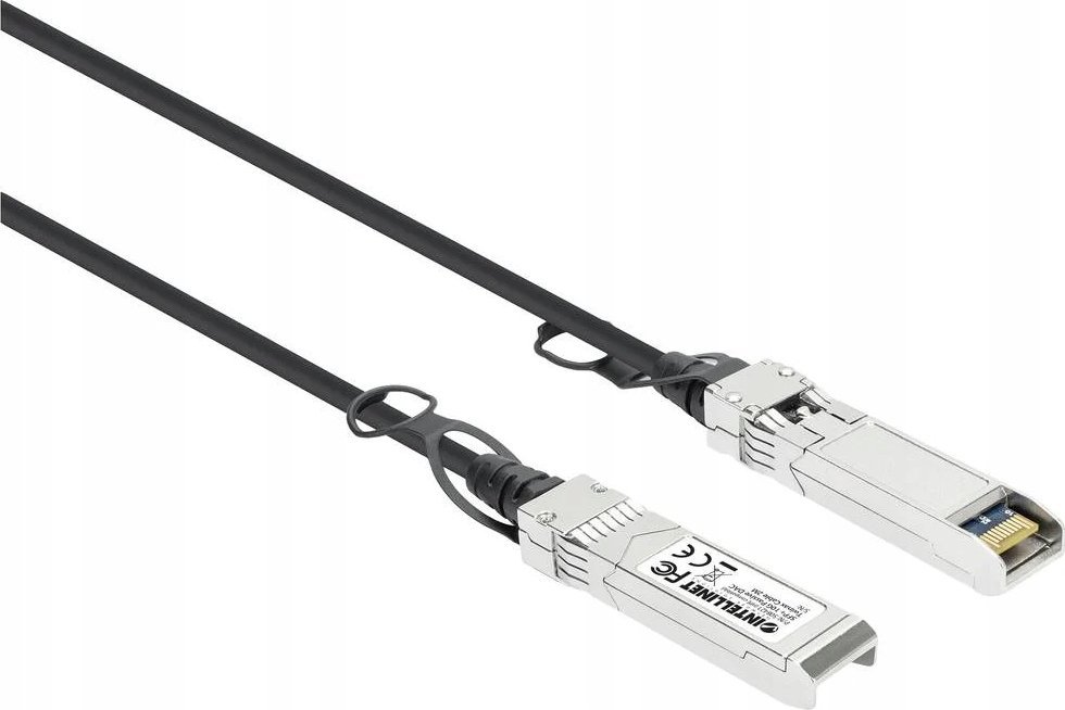Intellinet Network Solutions INTELLINET SFP+ 10G Passives DAC Twinax-Kabel SFP+ auf SFP+ 2 m HPE-kompatibel Direct Attach Copper AWG 30 schwarz
