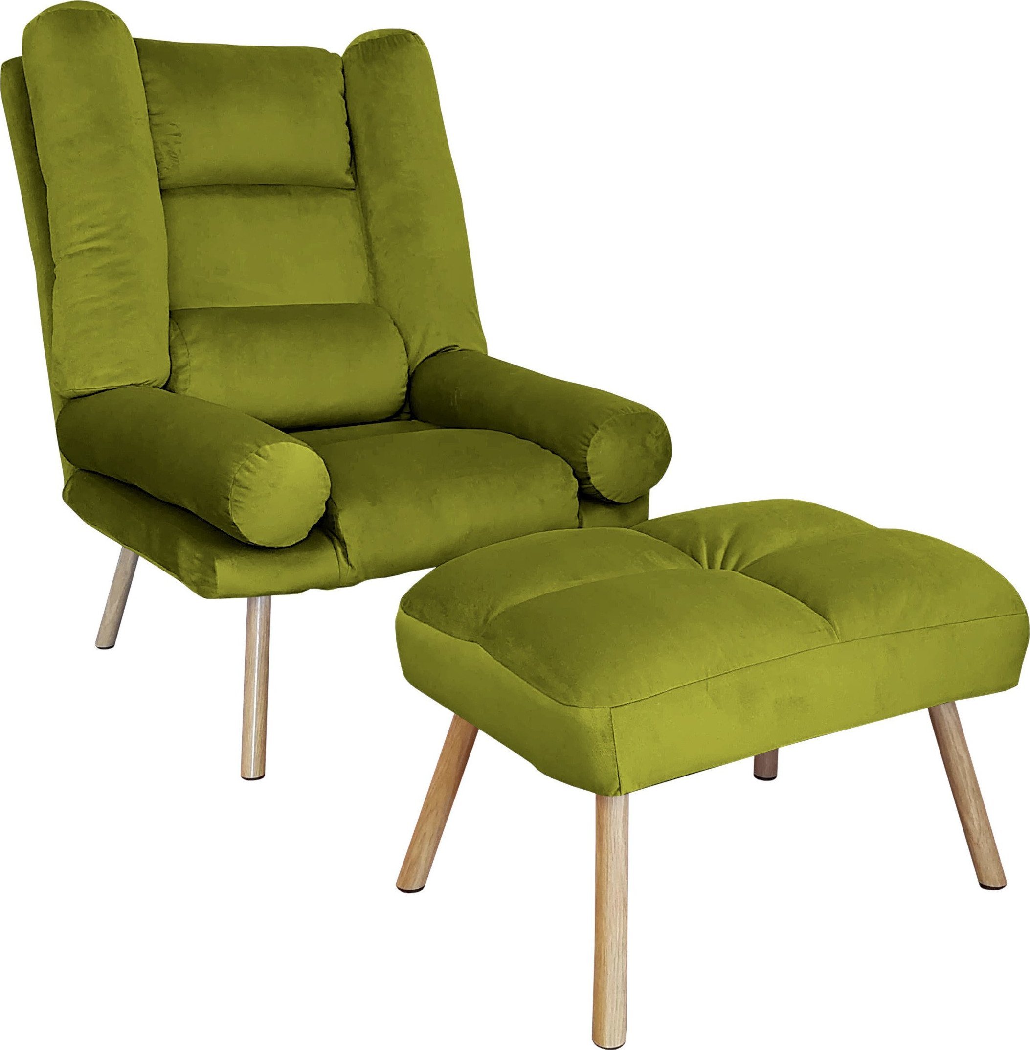 Atos FOTEL TOKIO ROZKŁADANY Z PODNÓŻKIEM N. DĄB BL75