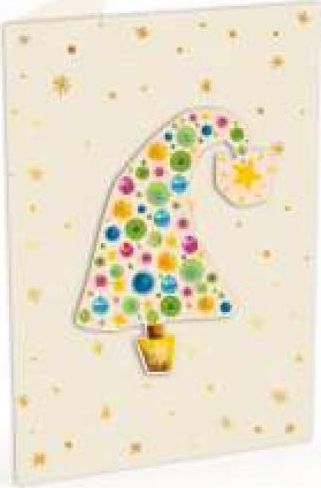 Cozywood Karnet C6 naklejany + kop. Święta Choinka