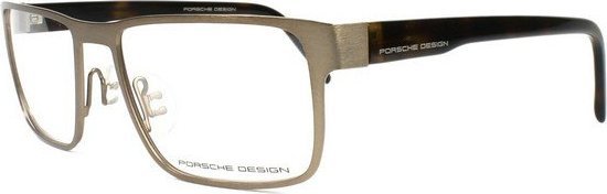 Porsche Ramki do okularów Męskie Porsche P8292-C Brązowy ( 54 mm)