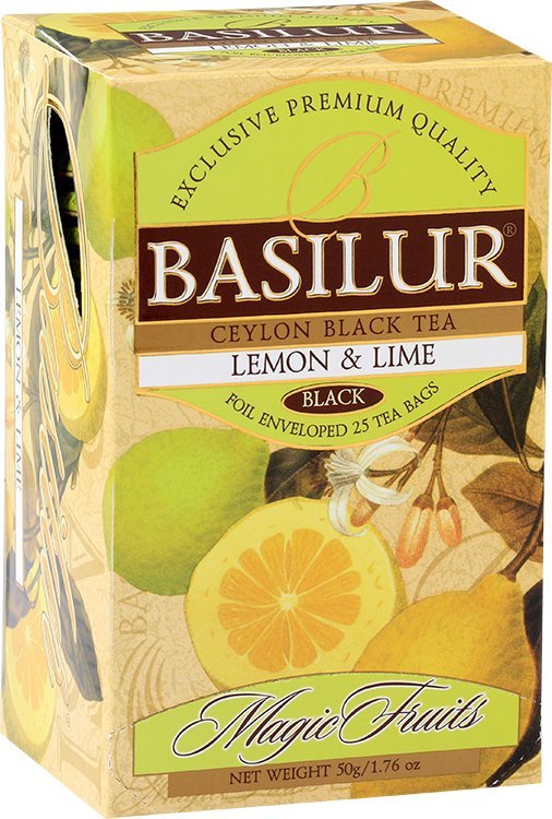 Basilur Herbata czarna ekspresowa JABŁKO CYTRYNA LIMONKA