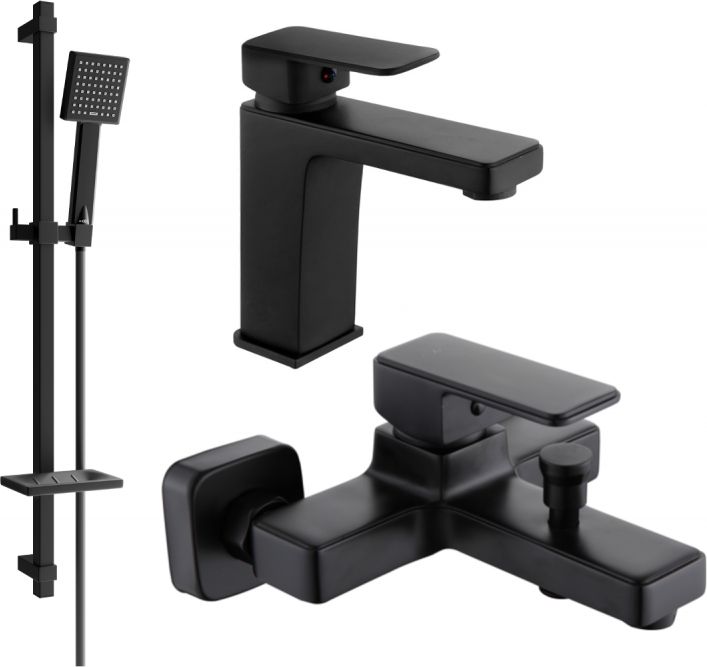 Mexen Mexen Cetus DQ45 zestaw wannowy, czarny - 744303DQ45-70