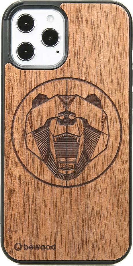BeWood Drewniane Etui iPhone 12 Pro Max NIEDŹWIEDŹ MERBAU