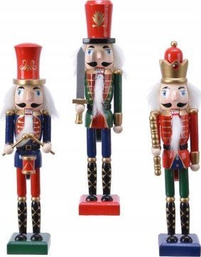 Kaemingk Figurka dziadek do orzechów świąteczna 25 cm