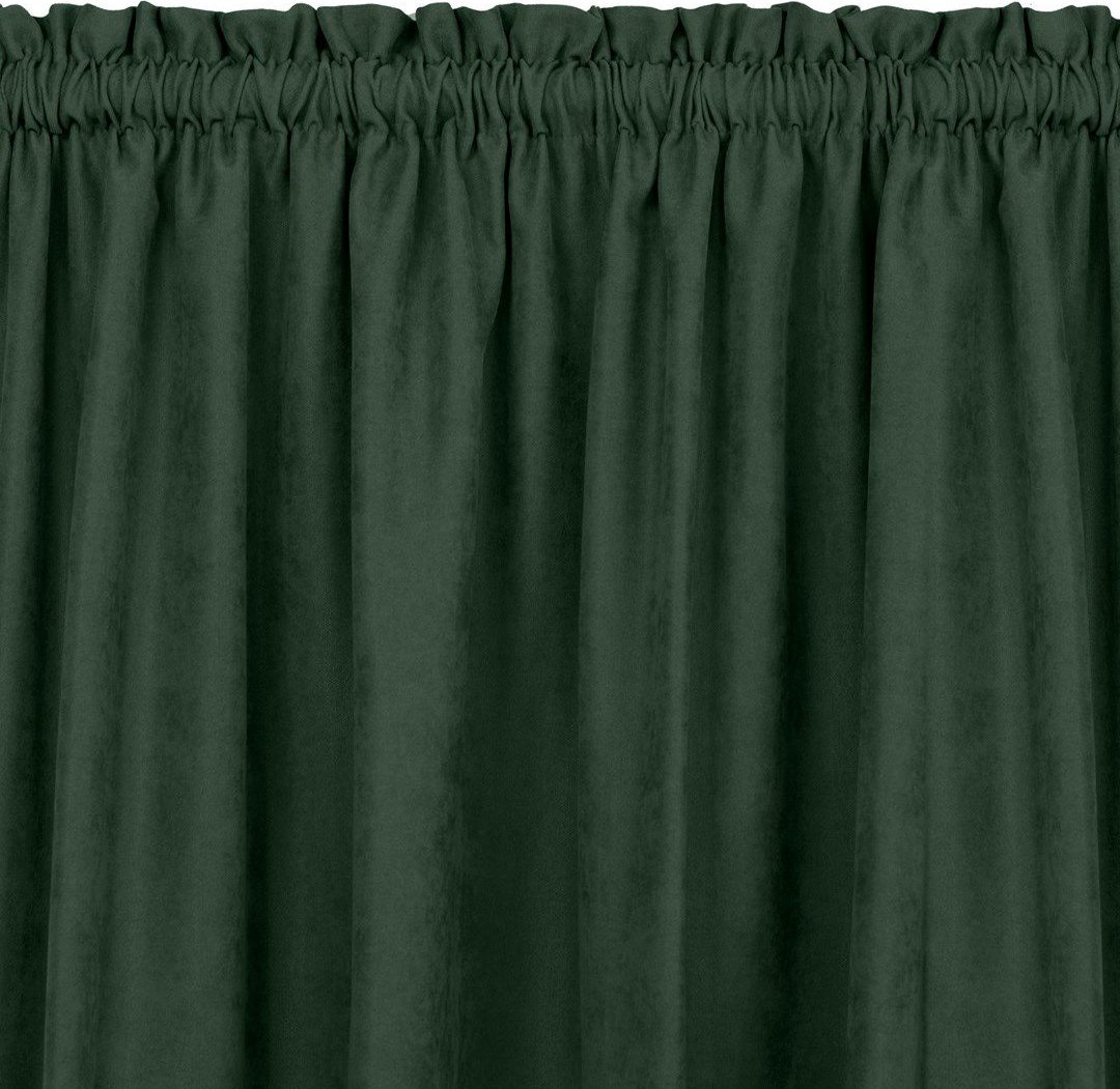 Homede Homede Zasłona MILANA szenilowa z tunelem 420x300 butelkowa zieleń wzór 2