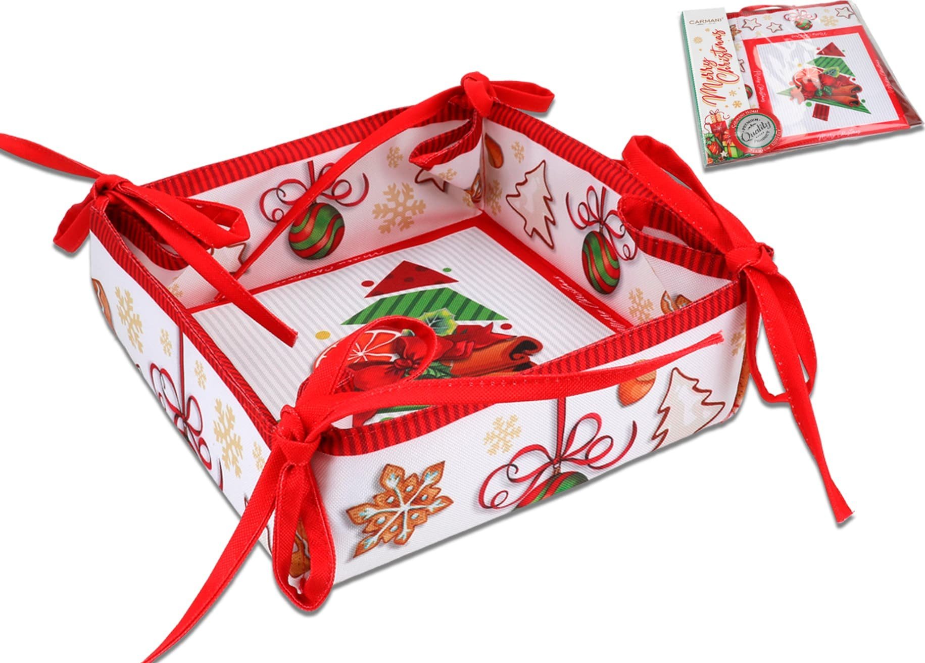 Carmani Koszyk na pieczywo mały - Boże Narodzenie (CARMANI)