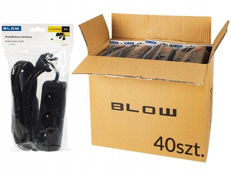 LISTWA ZASILAJĄCA PR-3M-3G/B (3 GNIAZDA) 2.8 m