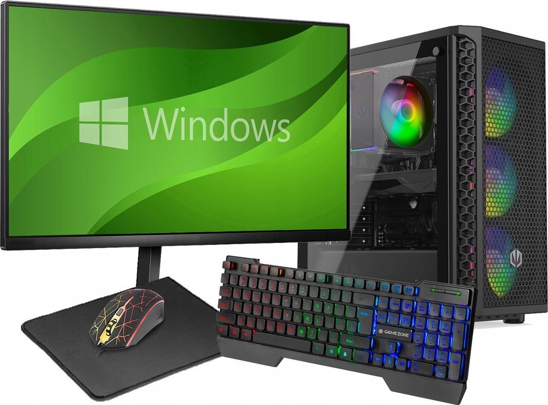 Komputer SPCX KOMPUTER SPCX Z MONITOREM LED 24'' i5-14400 16GB RTX3050 SSD 256GB WIN11 one size