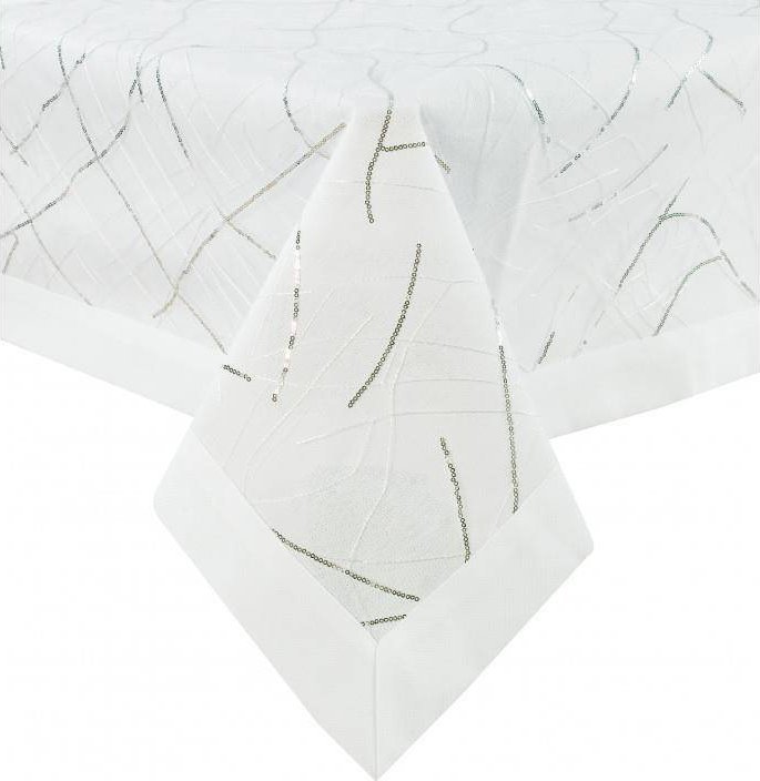 Mesa Witold Dynowiec Bieżnik 40 x 140 Dekoracyjny Glamour 803 Biały