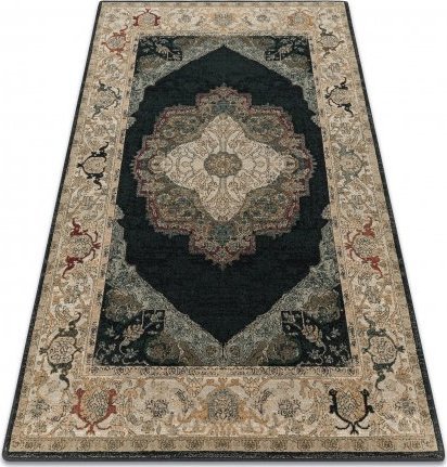 Dywany Łuszczów Dywan wełniany POLONIA Palazzo rozeta granat, 200x300 cm