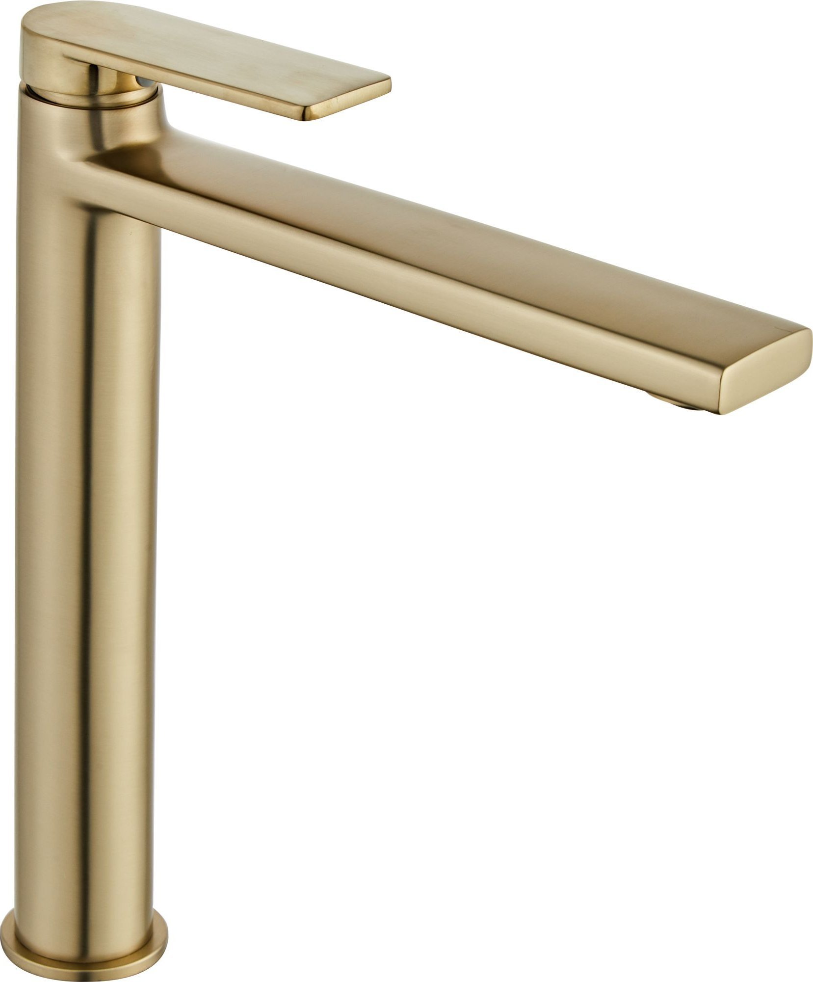 Bateria umywalkowa Rea Bateria Umywalkowa REA VERSO Brush Gold Złota Szczotkowana Wysoka