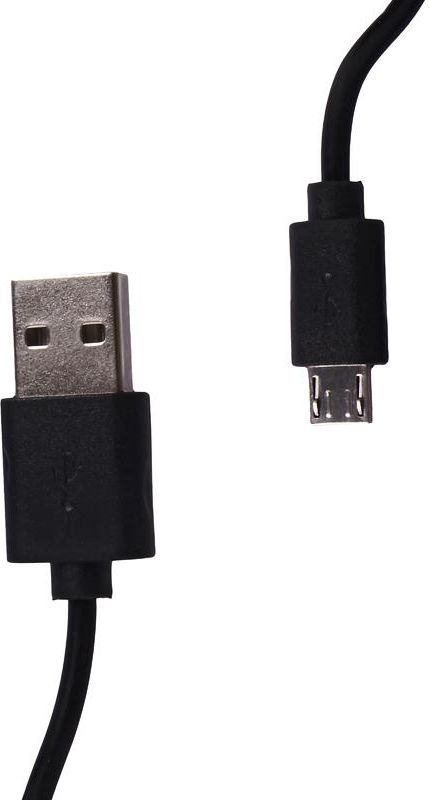Kabel USB Whitenergy USB-A - microUSB 0.3 m Czarny (09967)