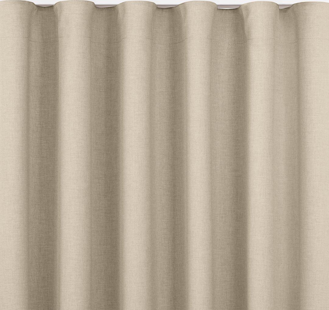 Homede Homede Zasłona CARMENA plecionka na taśmie wave 220x245 beżowa