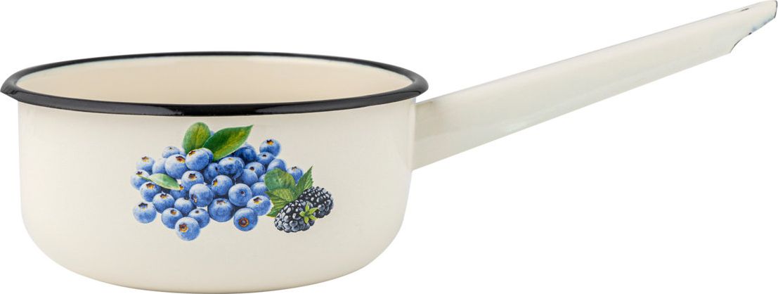 Emalia Pleszew Rondel emaliowany na indukcję i gaz Emalia Polska Pleszew Borówka 16 cm 1,3 l