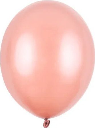 Balony lateksowe metalik różowe złoto 27cm 100szt