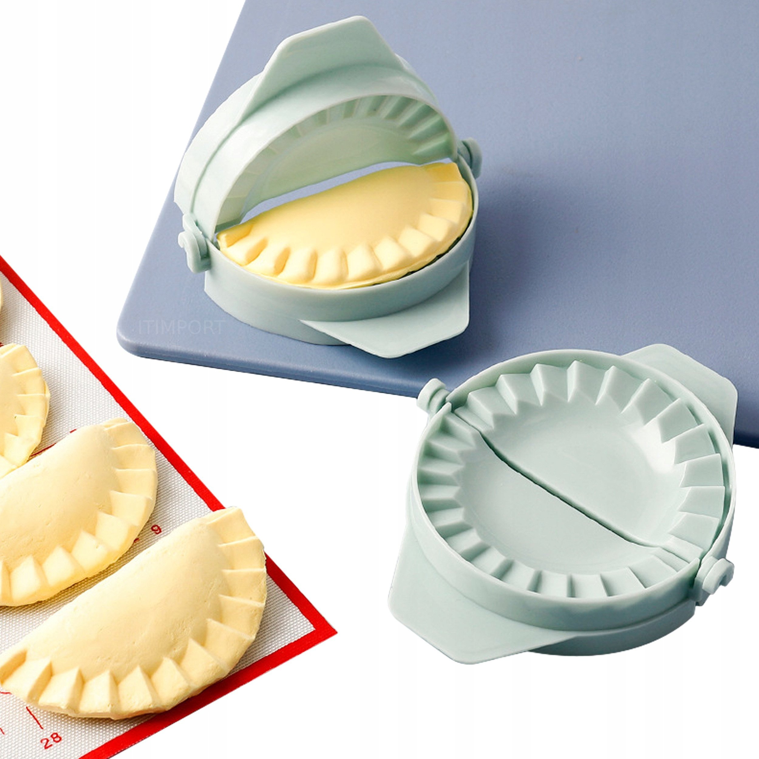 MASZYNKA do lepienia PIEROGÓW 2w1 KÓŁKA Pierożnica WYCINARKA ABS