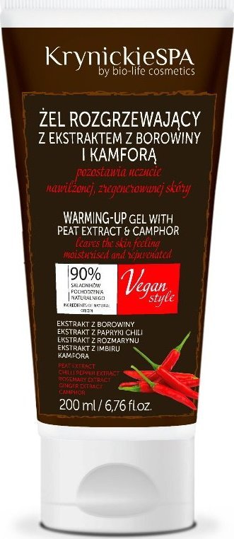 Krynickie Spa Krynickie Spa Żel borowinowy z kamforą, rozgrzewający 200ml