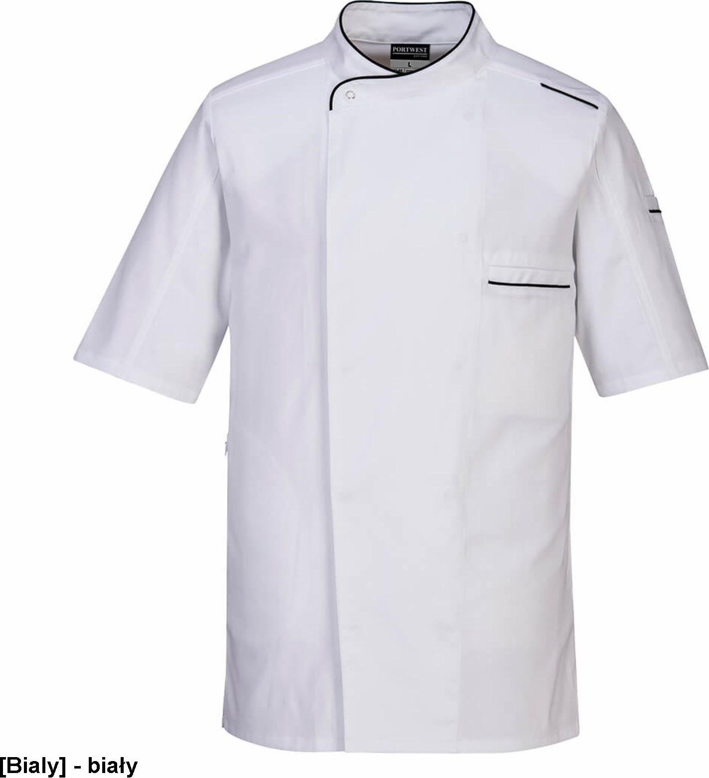 Portwest C735 - Kurtka szefa kuchni Surrey z krótkim rękawem - biały M