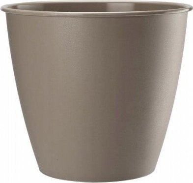 Galicja Doniczka okrągła plastikowa Azalia beżowa 19x17,6cm