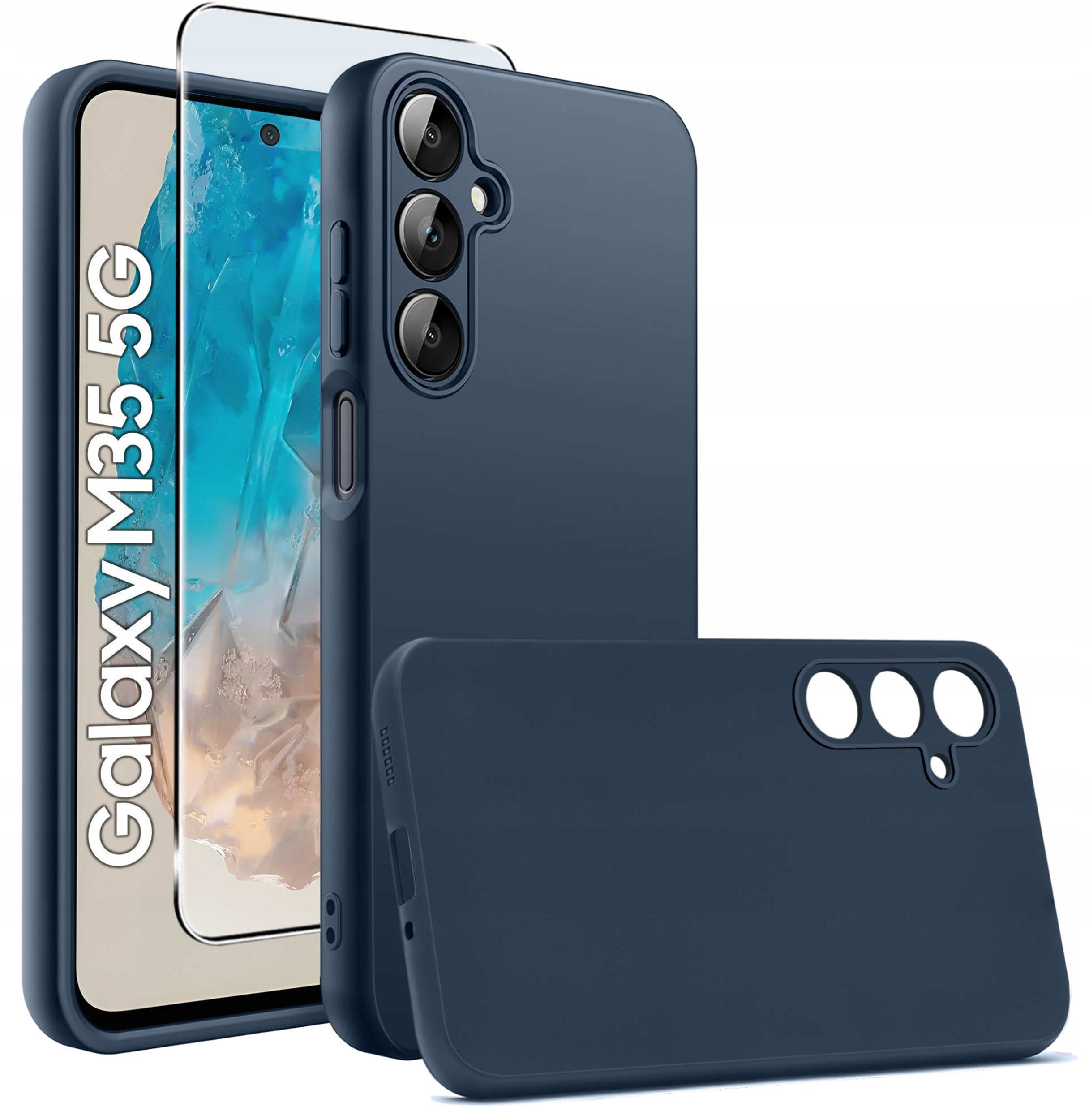 Etui do Samsung Galaxy M35 5G CASE SOFT MATT PLECKI MATOWE + SZKŁO
