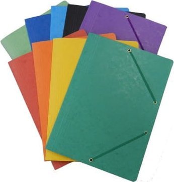 KBK TECZKA Z GUMKĄ NA ROGACH A4 PRESZPANOWA 390g KBK ŻÓŁTA