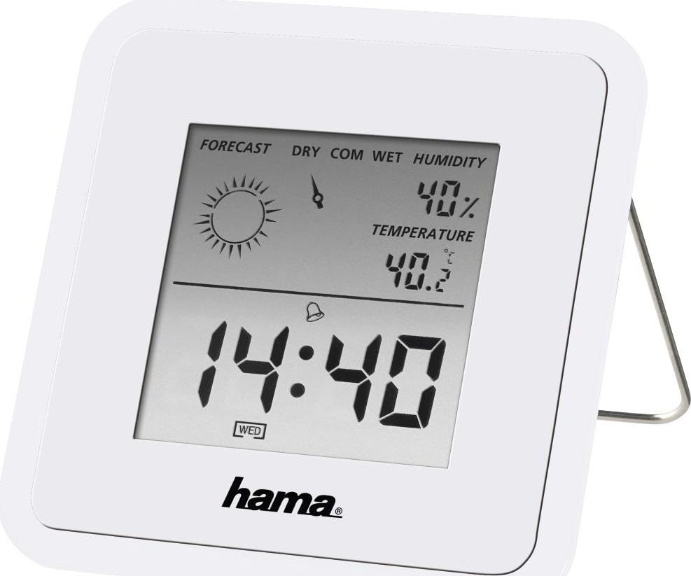 Stacja pogodowa Hama TERMOMETR/HIGROMETR TH50, BIAŁY