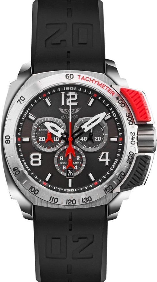 Zegarek Aviator Zegarek męski Aviator P.2.15.0.089.6 czarny