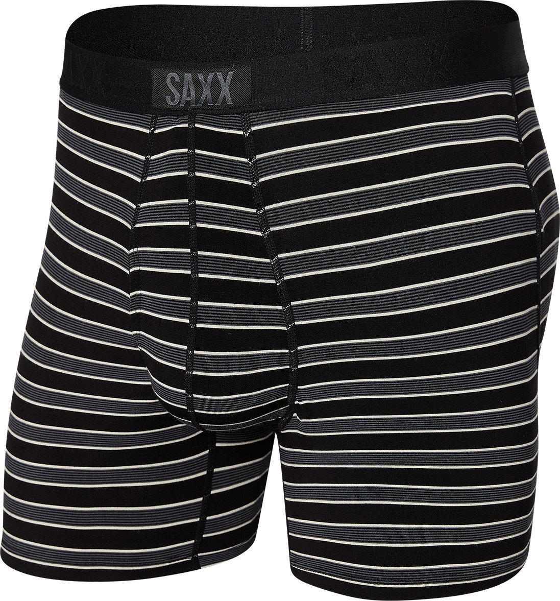 SAXX Bokserki męskie SAXX Ultra Super Soft paski - czarne XL