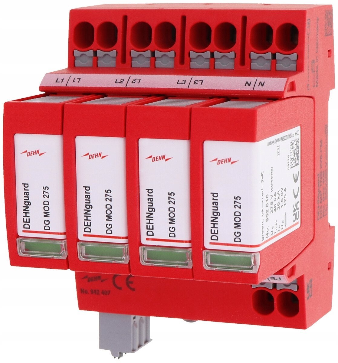 Dehn Ogranicznik przepięć Typ T2+T3 20kA 4P Push-in SMP TNS 275 FM 942407