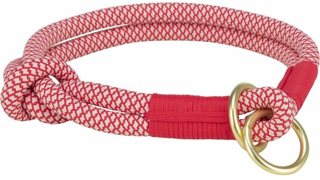 Obroże treningowe dla psów Trixie Soft Rope Czerwony Krem L 50 cm